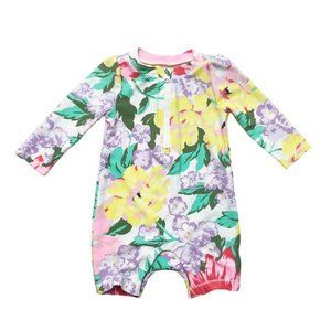 Like New! Gap 0-6mo Floral Rashguard Swimsuit